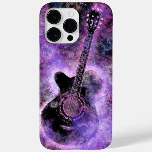 Rock Guitar Purple I Love Music Case_Mate iPhone 14 Pro Max Case