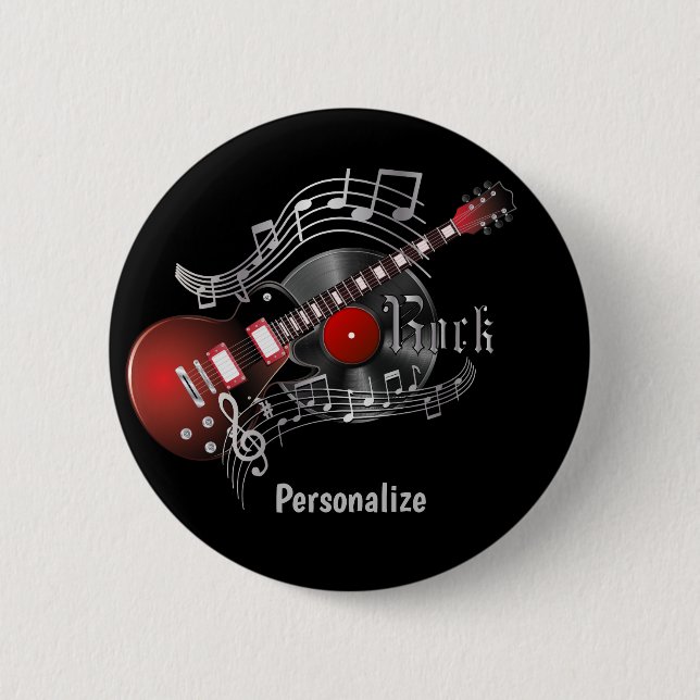 Rock Guitar - Red Button (Front)