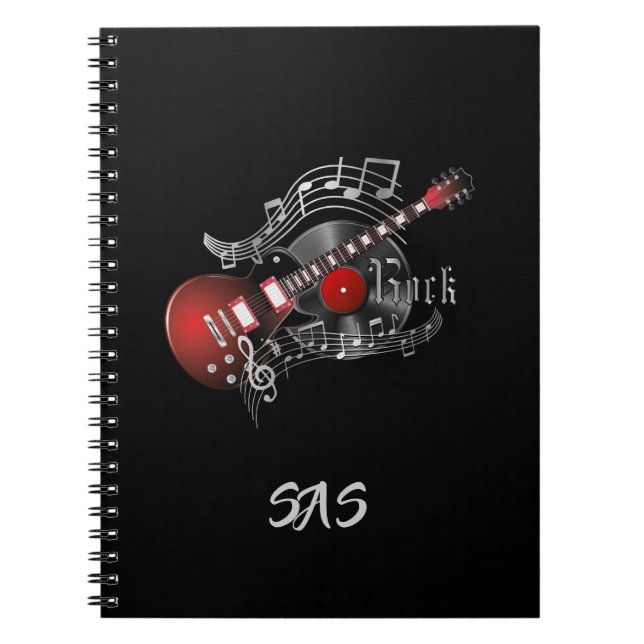Rock Guitar - Red Notebook (Front)