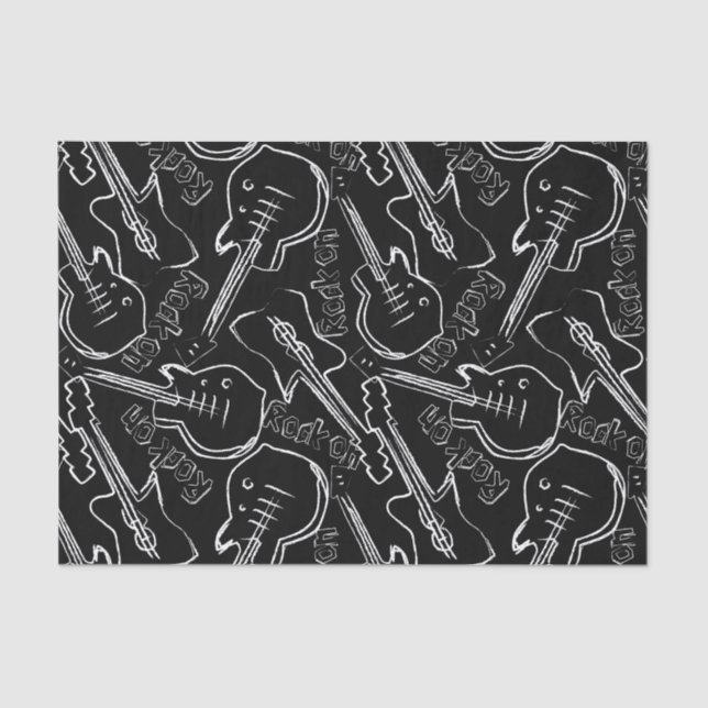 Rock guitar tissue paper (Front)