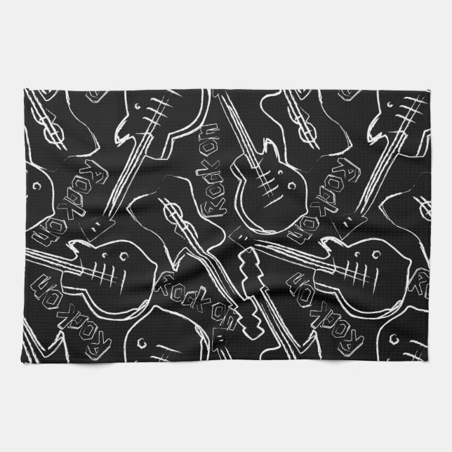 Rock guitar towel (Horizontal)