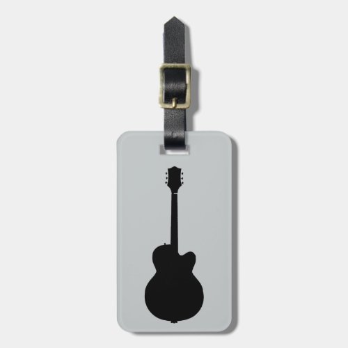 rock guitar vector luggage tag