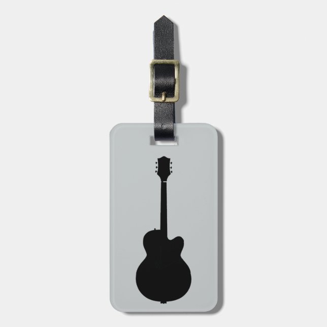 rock guitar vector luggage tag (Front Vertical)