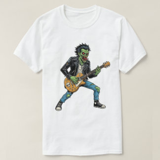 rock guitar Zombie Horror retro Fantasy T-Shirt