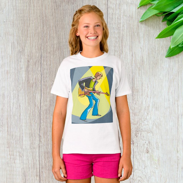 Rock Guitarist 70s Style Musician T-Shirt (Creator Uploaded)