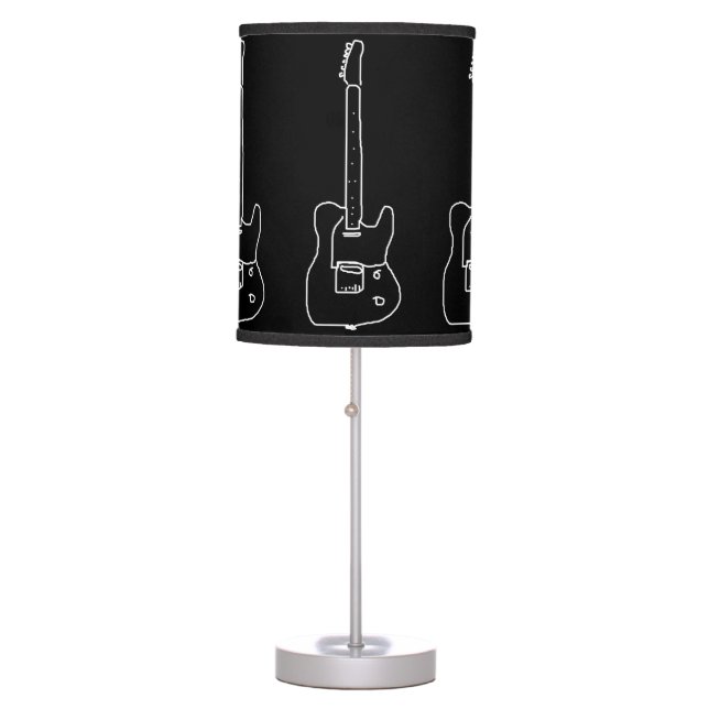 rock guitars table lamp (Front)
