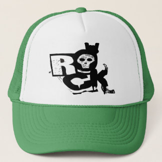 Rock Hand Skull Trucker Hat