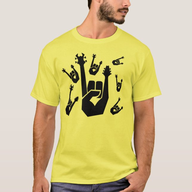 Rock hand symbol T-Shirt (Front)