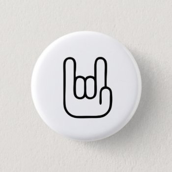 Rock Hands Button by Music_Is_Forever at Zazzle