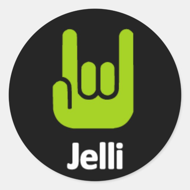 Rock Hands Sticker - Black (Front)