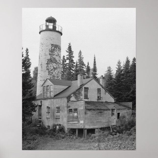 Rock Harbor Lighthouse Poster (Front)