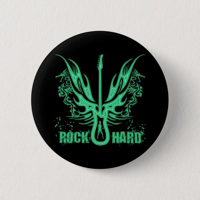 ROCK HARD PINBACK BUTTON (Front)