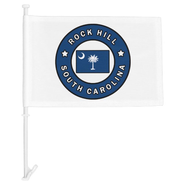 Rock Hill South Carolina Car Flag (Front)