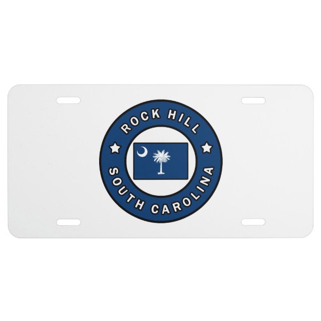 Rock Hill South Carolina License Plate (Front)