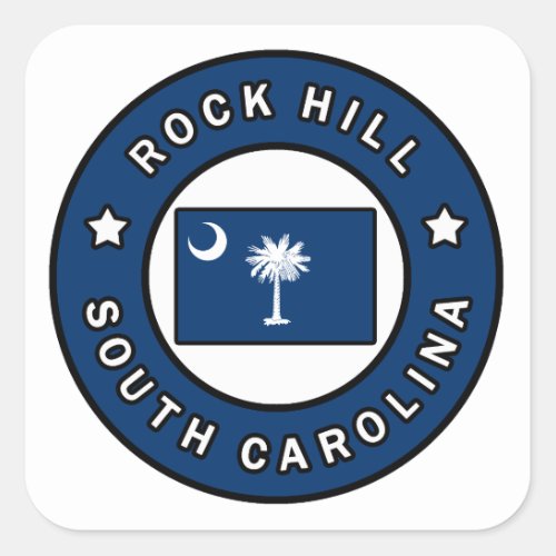 Rock Hill South Carolina Square Sticker