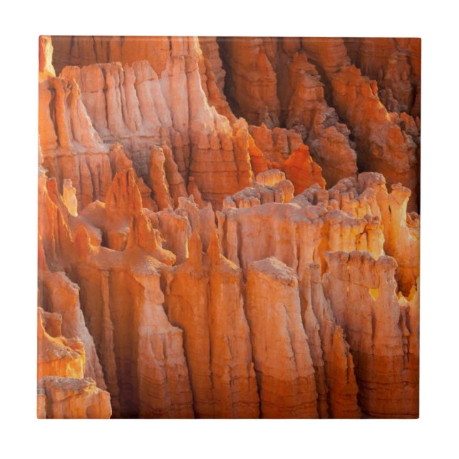 Rock Hoodoos in Morning Light Ceramic Tile (Front)