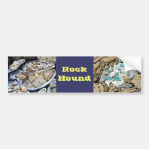Rock Hound Bumper Sticker Rocks Agates Fossils