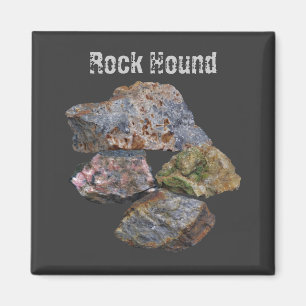 Rock Hound Mineral Collectors Cute Magnet