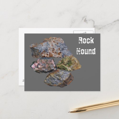 Rock Hound Mineral Collectors Funny  Postcard