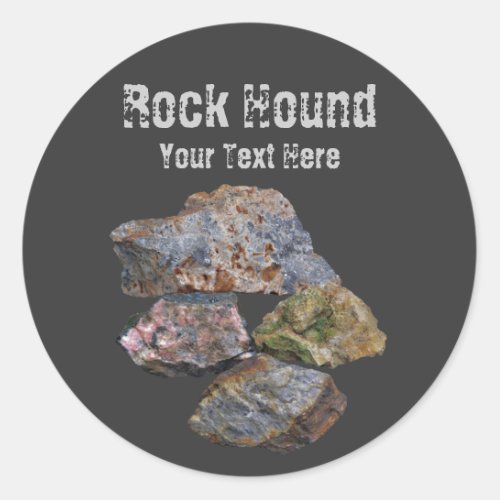 Rock Hound Mineral Collectors Funny Sticker