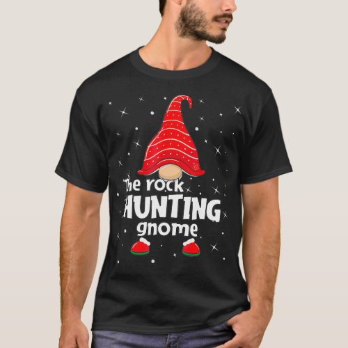 Rock Hunting Gnome Family Matching Christmas Funny T_Shirt