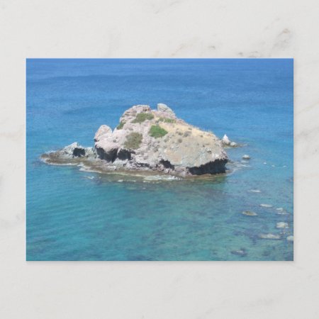 Rock In The Mediterranean Postcard