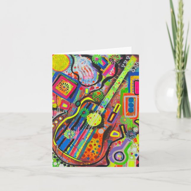 ROCK in the USA Blank Note Card (Front)