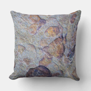 Rock Iron Ore Stone Throw Pillow