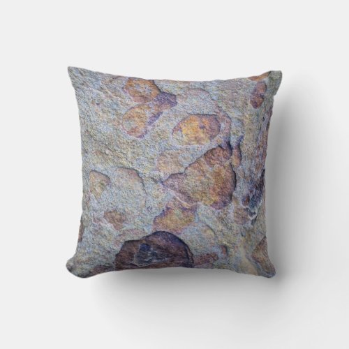 Rock Iron Ore Stone Throw Pillow