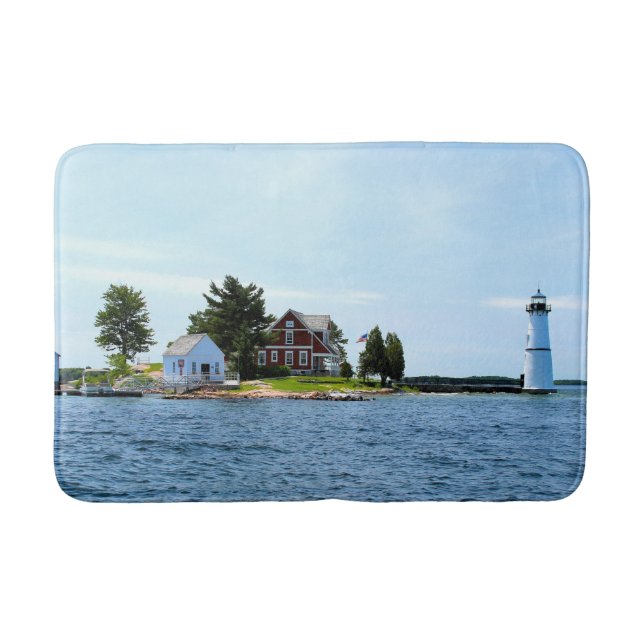 Rock Island Lighthouse, New York Bath Mat (Front)
