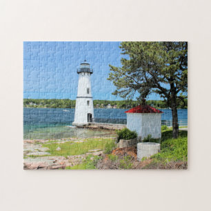 Rock Island Lighthouse, New York Jigsaw Puzzle