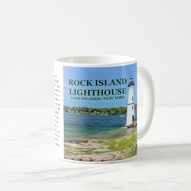 Rock Island Lighthouse, New York Mug (Front Right)