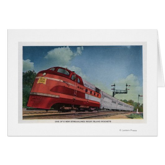 Rock Island RocketStreamlined Train Cards (Front Horizontal)