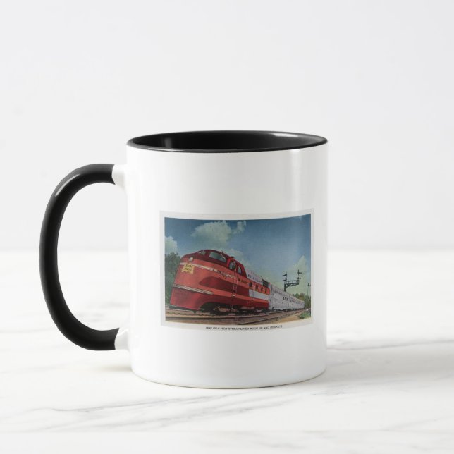 Rock Island RocketStreamlined Train Mug (Left)