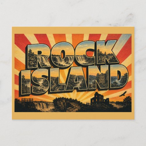 Rock Island TN Waterfalls Gorge Rivers Art Postcard