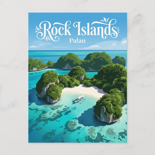 Rock Islands Palau Postcard (Front)