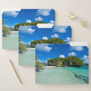 Rock Islet On The Beach File Folder