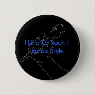 Rock It Jonas Style Pinback Button