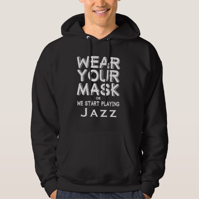 Rock Jazz Classical Country Music Joke Hoodie (Front)
