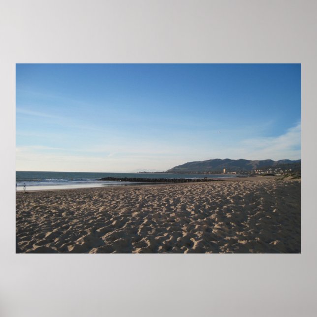 Rock Jetty on Ventura Beach Poster (Front)