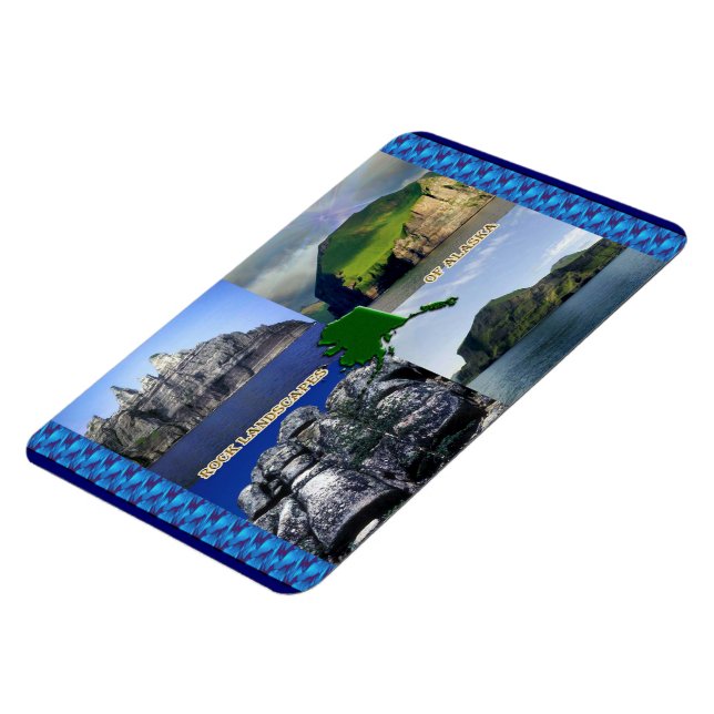 Rock Landscapes of Alaska Collage Magnet (Left Side)