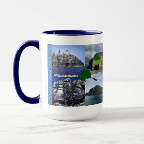 Rock Landscapes of Alaska Collage Mug