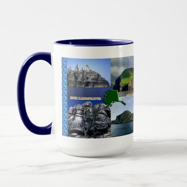 Rock Landscapes of Alaska Collage Mug (Left)