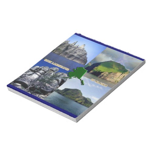 Rock Landscapes of Alaska Collage Notepad
