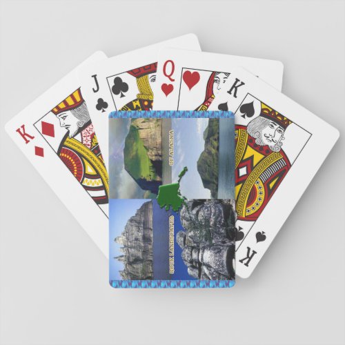 Rock Landscapes of Alaska Collage Playing Cards