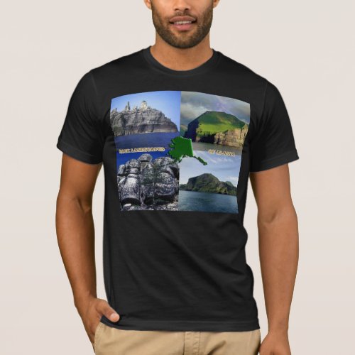 Rock Landscapes of Alaska Collage T_Shirt