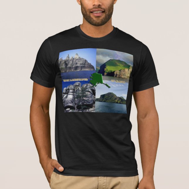 Rock Landscapes of Alaska Collage T-Shirt (Front)