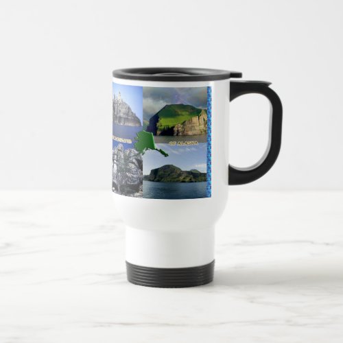 Rock Landscapes of Alaska Collage Travel Mug