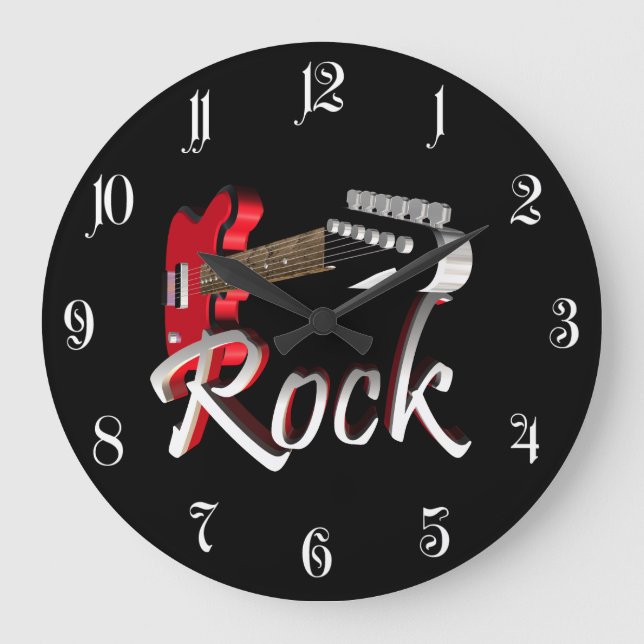 Rock Large Clock (Front)