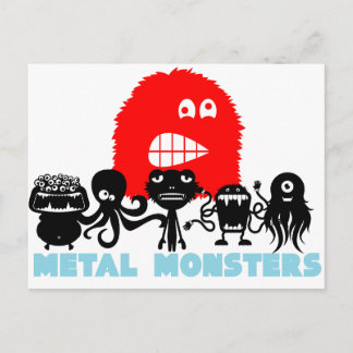 Rock=Life 'Metal Monsters' Postcard